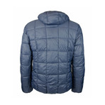 Reversible Hooded Quilted Puffer Jacket // Electric + Storm (4XL)