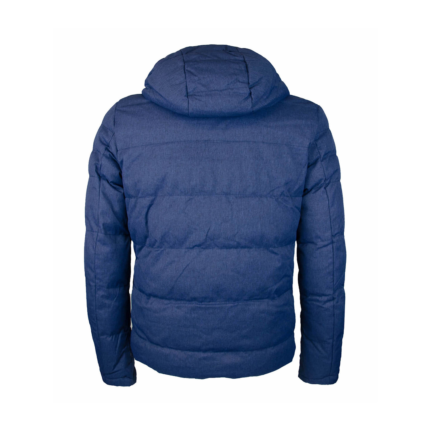 Hooded Puffer Jacket // Blue (S) - SCUOLA NAUTICA - Touch of Modern