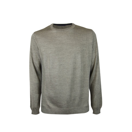 Elbow Patch Wool Sweater // Mud (S)