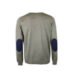 Elbow Patch Wool Sweater // Mud (3XL)