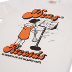 Golden Notes Tee // White (XS)