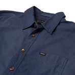 Ralph Overdye Dobby Shirt // Navy (XS)