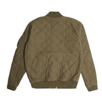 Elias Quilted Bomber Jacket // Pine (XS)