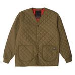 Hodge Quilted Liner Jacket // Bark (XL)