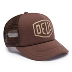 Jersey Shield Trucker Hat // Saddle Brown