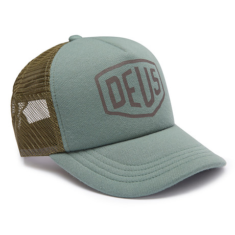 Jersey Shield Trucker Hat // Sea Green