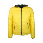 Reversible Hooded Puffer Jacket // Yellow (3XL)