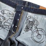 Alma Tapered Denim // Worn Indigo (28WX34L)