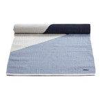 Wool Rug // Horizon Blue + White (31.2"L x 93.6"W)