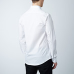 Dover Dress Shirt // White + Light Blue Oxford (S)
