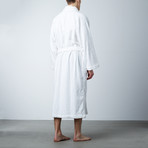 Bath Robe White Shawl Collar // Pure White (Medium)