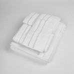 White Terry Set + Piping // 5-Piece (White + Beige)