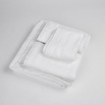White Terry Set + Piping // 5-Piece (White + Beige)