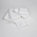 White Terry Set + Piping // 5-Piece (White + Beige)