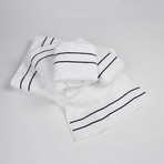 White Terry Set + Piping // 5-Piece (White + Beige)