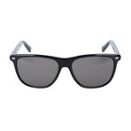 Men's EZ0009 Sunglasses // Shiny Black + Smoke