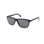 Men's EZ0009 Sunglasses // Shiny Black + Smoke