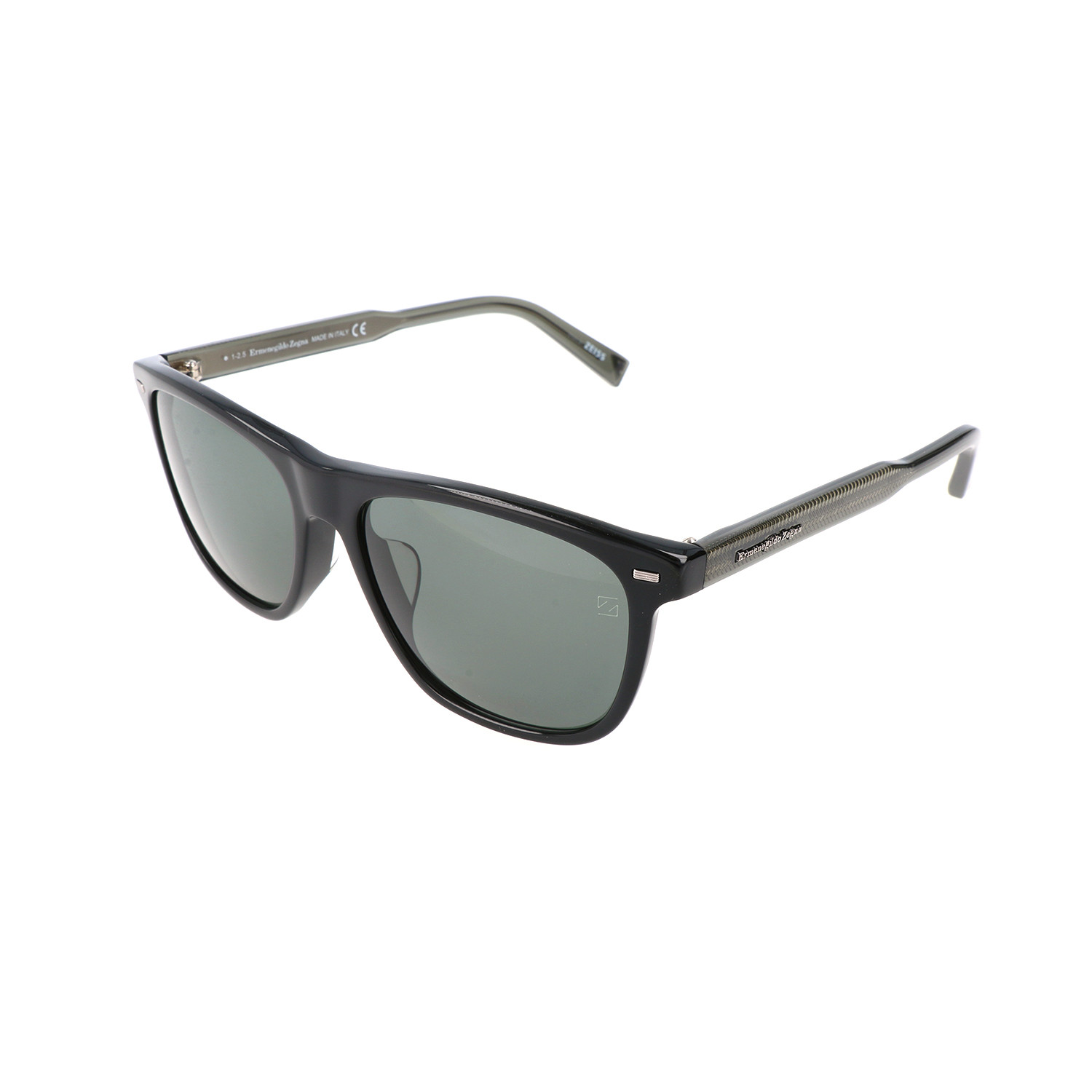 E. Zegna // Santo Sunglass // Black - Designer Sunglasses + Frames ...