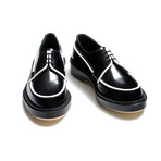 Lace-Up Round Creepers // Black + White (Euro: 43)