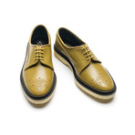 Lace-Up Derby Brogues // Mustard + Perforated (Euro: 39)