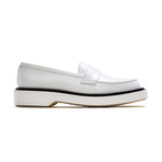 Platform Penny Loafer // White (Euro: 40)