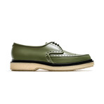 Point Toe Brogue Creeper // Khaki Green (Euro: 40)