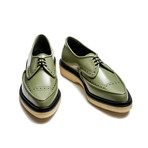 Point Toe Brogue Creeper // Khaki Green (Euro: 40)