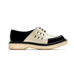 Lace-Up Round Creepers // Beige + Black (Euro: 43)