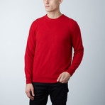 Harper Cashmere Crew Neck Sweater // Paprika Red (M)