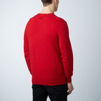 Harper Cashmere Crew Neck Sweater // Paprika Red (S)