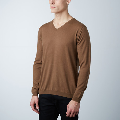 Nobel Wool + Cashmere V-Neck Sweater // Taba (S)
