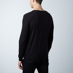 Nobel Wool + Cashmere V-Neck Sweater // Black (S)