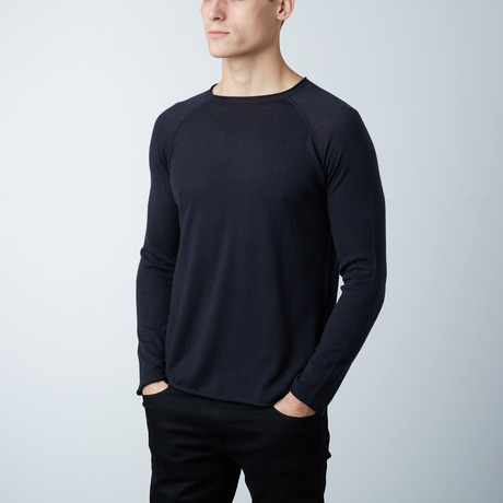 Nobel Wool + Cashmere Raglan Sweater // Anthracite (S)