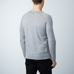 Nobel Wool + Cashmere Raglan Sweater // Light Grey (M)