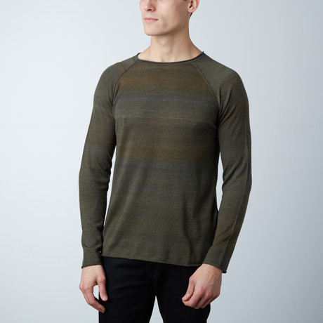 Nobel Wool + Cashmere Raglan Sweater // Dark Green (S)