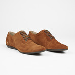 Suede Plain Toe Lace Up // Tabaco (US: 8)