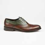 Wing Tip Lace Up // Brown + Green (US: 9)