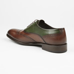 Wing Tip Lace Up // Brown + Green (US: 8)