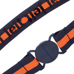 Team Pride Navy Blue + Orange Stripe (XS)