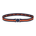 Team Pride Navy Blue + Orange Stripe (XS)