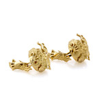Montegrappa Mythical Dragon 18K Yellow Gold Limited Edition Cufflinks // IDCHCLG0 // Store Display