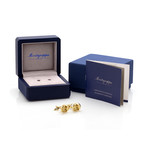 Montegrappa Chaos 18K Yellow Gold Skull Motif Limited Edition Cufflinks // IDCHCLG0 // Store Display