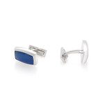 S.T. Dupont Boutons de Manchette Blue Agate Cufflinks // 005505 // New
