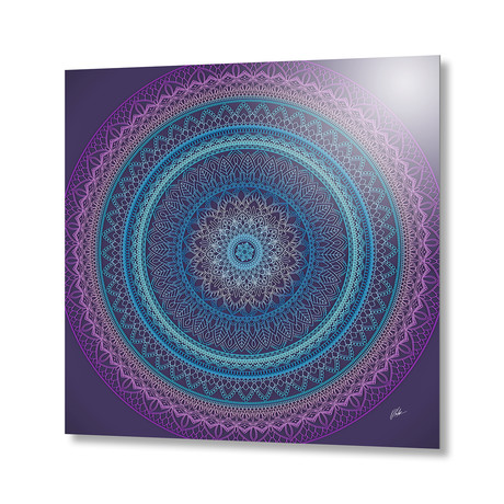 Digital Mandala (Stretched Canvas // 16"W x 16"H x 1.5"D)