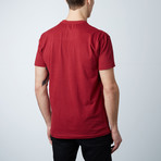 Premium Crew Neck T-Shirt // Burgundy (M)