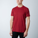 Premium Crew Neck T-Shirt // Burgundy (M)