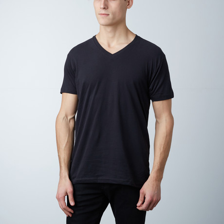 Premium V-Neck T-Shirt // Black (S)