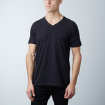 Premium V-Neck T-Shirt // Black (M)