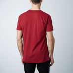 Premium V-Neck T-Shirt // Burgundy (XL)