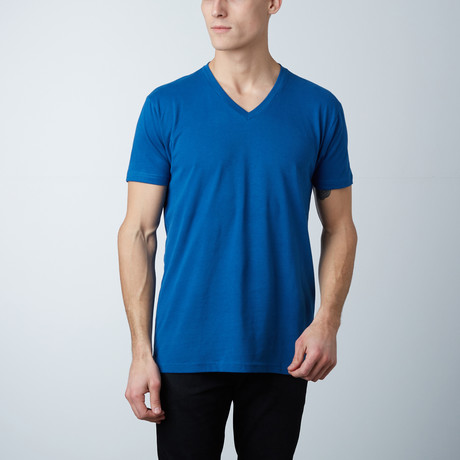 Premium V-Neck T-Shirt // Cobalt Blue (S)